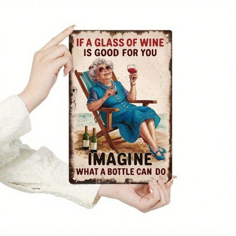 Vintage Metal Poster 2D Retro Wall Sign for Bar
