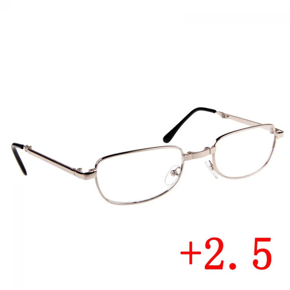 

+1/ +1.5/ +2 /+2.5/ +3 Модные Унисекс Металлические Подвесные Очки для Чтения Складные Сложенные 2.5