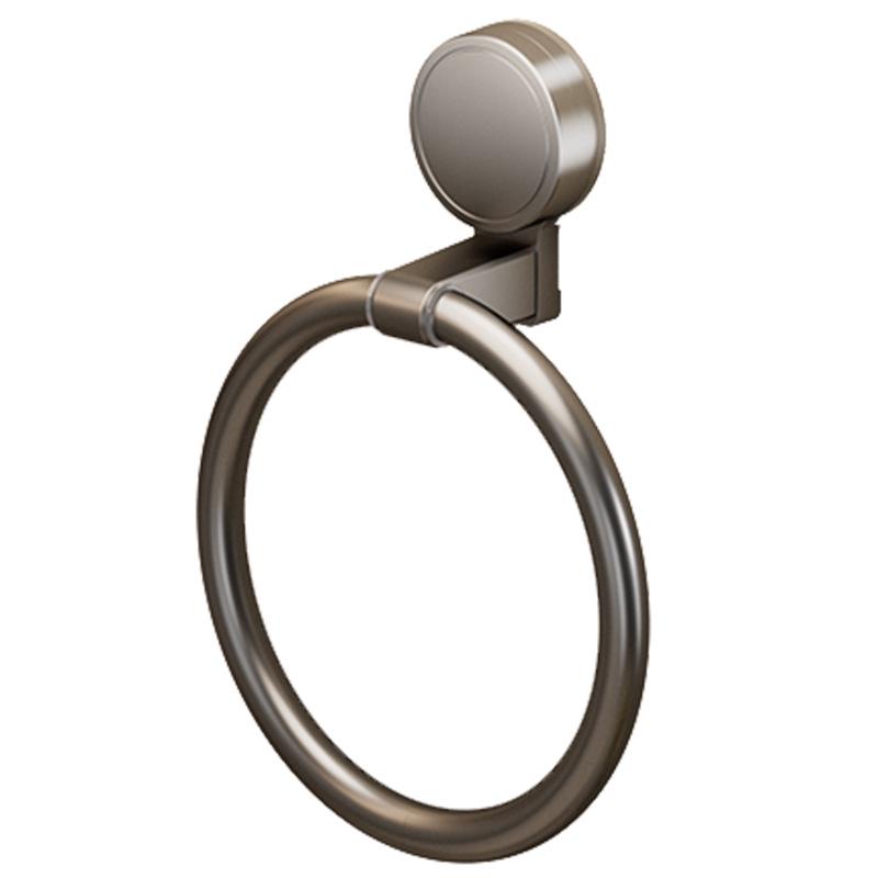 No-Drill Space Aluminum Suction Cup Towel Ring Hanger - Wall Mount Bathroom Hand Towel Holder