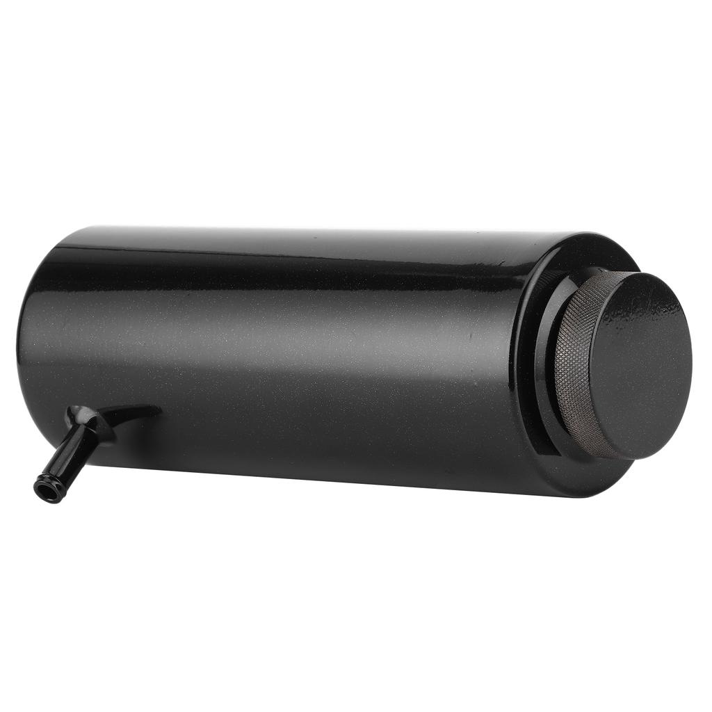 Réservoir de récupération d'eau de refroidissement pour radiateur en aluminium 80 ml Réservoir de trop-plein Automobile Universel Noir
