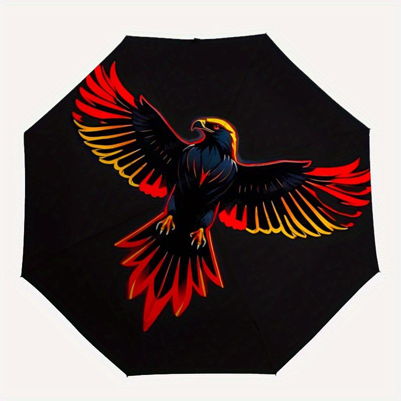 

1pc Phoenix Feather Automatic Opening/closing Umbrella with Auto Open/Close, Windproof, Foldable Sunshade yy250811132