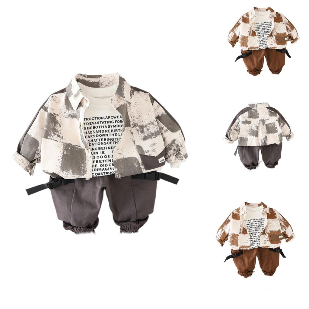 Uformelt langermet sett for barn, komfortable hverdagsantrekk