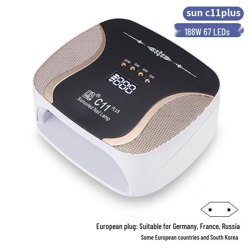256W High Power UV/LED Dual Light Nail Curing Lamp