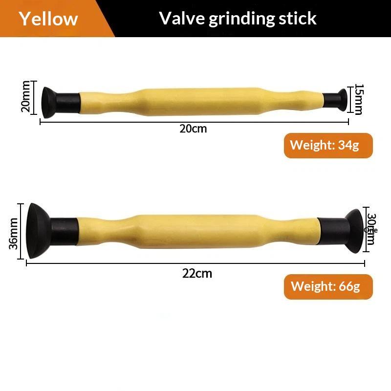 2Pcs Manual Valve Lapping Grinding Sticks Grips With Suction Cup Valve Lapping Set For Cylinder Engine Valve Dust Grinding