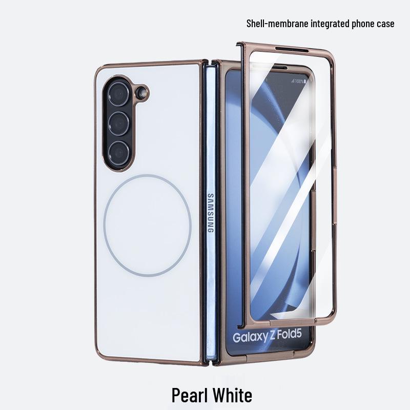 AG Frosted Magnetic Case for Samsung Z Fold 7 - Integrated Film & Protective Shell for Fold 6