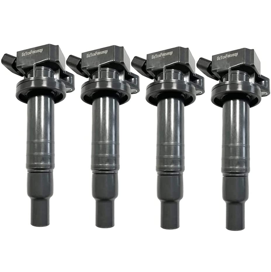 GzYcsFocusqp [Set of 4] Ignition Coil for Toyota Vitz Isis Wish Altezza Corolla RAV4