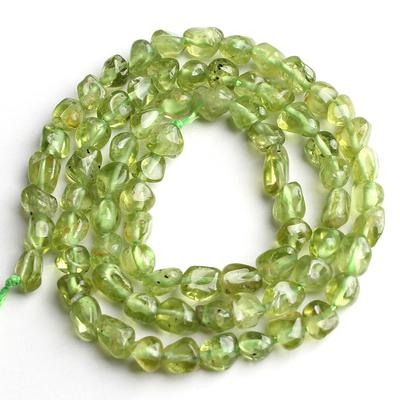 Natural Irregular 4-7mm 53 pc Genuine Morganit Peridot Contas de Pedra para Fazer Jóias 15 '' vertente