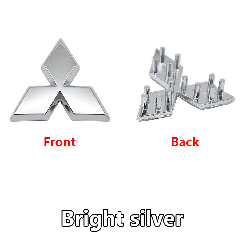 ysdf5 For Mitsubishi Pajero Xpander Space Star Ralliart Delica ASX 1Pc Mitsubishi Logo Steering Wheel Decal 3D Sticker Car Badge Logo