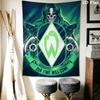 Werder Bremen logo Wall Hanging Printed Fabric Blanket Decorative Tapestries for Bedroom Living Room Home Decor