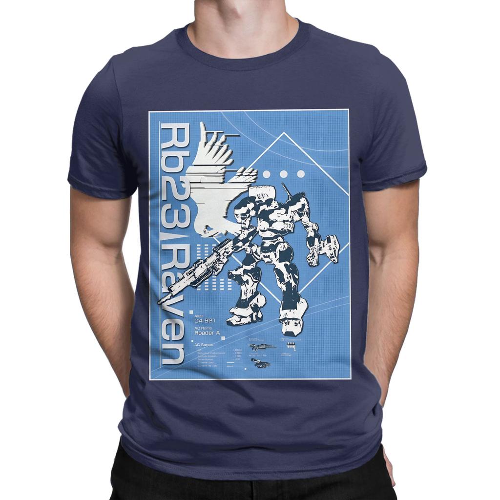 Armored Core Rb23 Raven Blueprint Funny 100 Cotton Tshirt Armored Core Tees Tops For Unisex