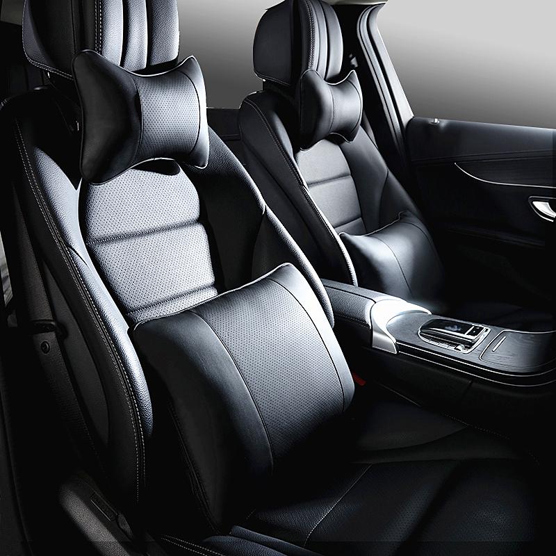 Honda Accord CR-V Civic Car Headrest & Lumbar Support Pillow Set