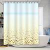 Modern Cute Dog Print Shower Curtains Home Decor Waterproof Pet Bathing Room Decoration Shower C
