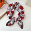 Paisley Flower Print Handkerchief Soft Cotton Linen Head Neck Scarves Hair Scarf Neckerchief Headscarves Square Scarf Headband