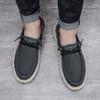 Mode Neue Herren Übergröße Lässige Denim Canvas Schuhe Flache Vulkanisierte Schuhe Mode Britischer Designer Atmungsaktiv Leicht Herren Sneaker Slipper