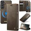 Magnetic Wireless Charging Leather Wallet Phone Case for Samsung Galaxy S26 Ultra S25 FE S24 S23 S22 S21 Plus A17 A56 Flip Cover