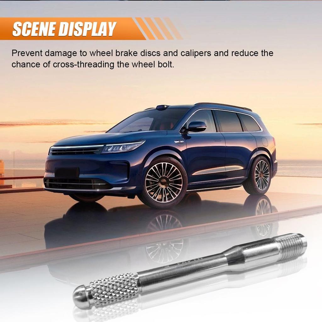 M14x1.5 Car Wheel Alignment Pin, Car Wheel Changing Alignment Tool, Wheel Bolt Guide Pin, Wheel Hanger Balancing and Guide Tool, Wheel Alignment Kit