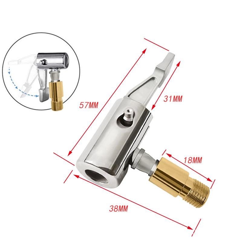 

Car Tire Valve Pump Nozzle Clamp Car Motorcycle Bike Air Chuck Inflator Inflatable Pump Adapter Thread Connector Car Repair Tool