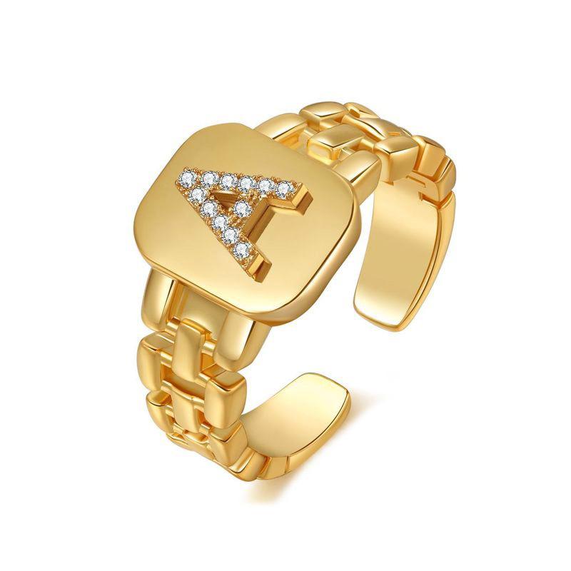 

Новое модное регулируемое кольцо с инициалами AZ, богемные кольца с цирконом и радужными буквами для женщин и девочек, вечерние свадебные украшения, подарок