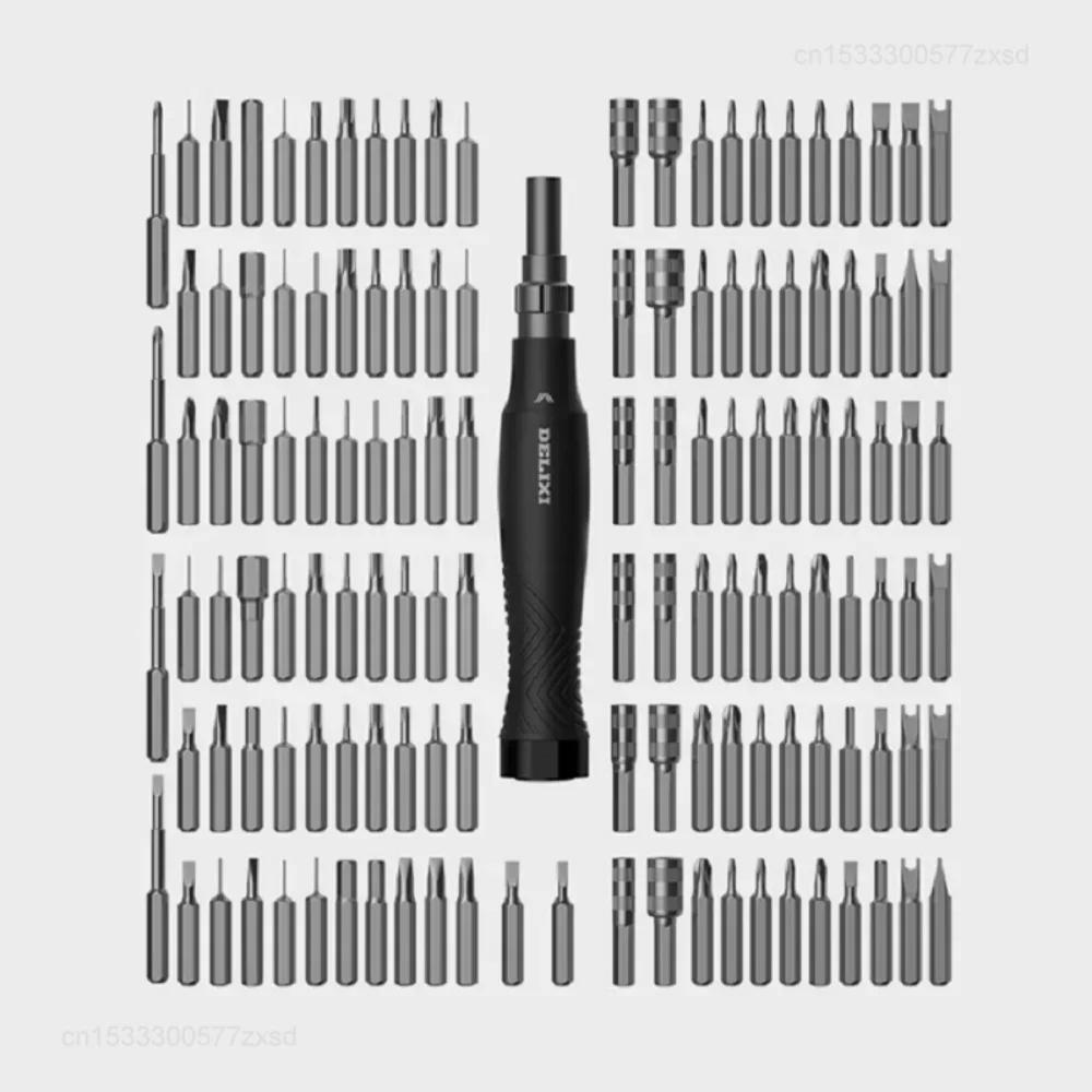 DELIXI 145 In 1 Screwdriver Set With Storage Box Precision Magnetic Screw Driver Bits For Mobile Phone Repair Screwdriver Kit