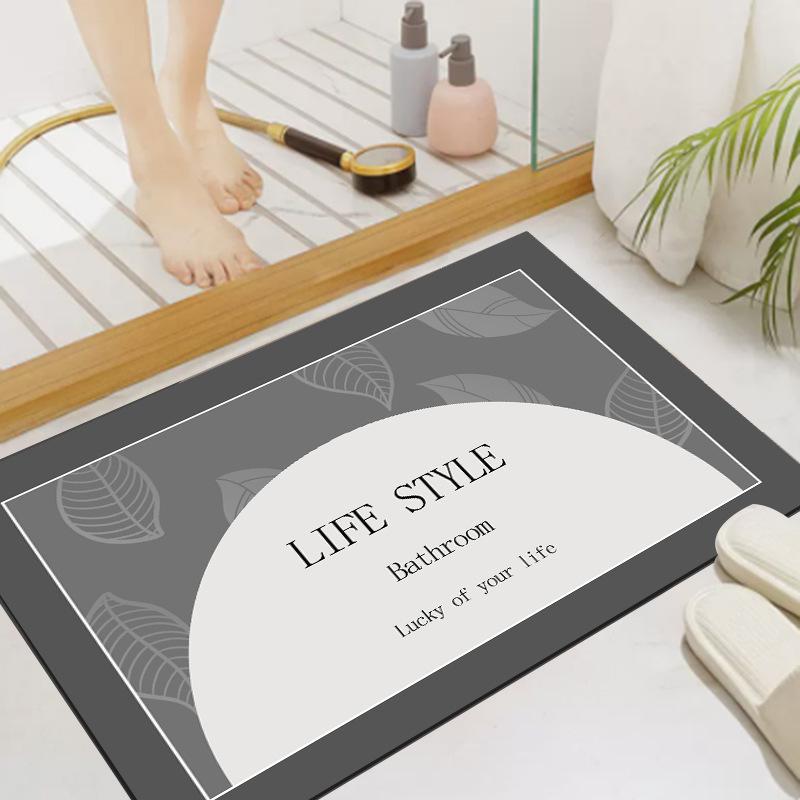 Diatom Mud Bathroom Mat: Soft, Absorbent, Non-Slip, Quick-Drying Custom Foot Mat