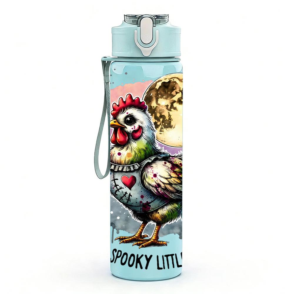 1PC Multi Ladies Group Portrait 750ml Color Plastic Sports Water Bottle Leakproof Flip Straw Lid Suitable for Sports Office Home Use