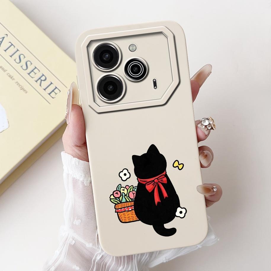 Für Tecno Pova 6 Pro 5G 2024 Hülle LI9 Kameraobjektiv Schutzabdeckung Niedlicher Panda Cartoon Weicher Stoßfänger Für Tecno Pova 6 Pova6 5G Capa