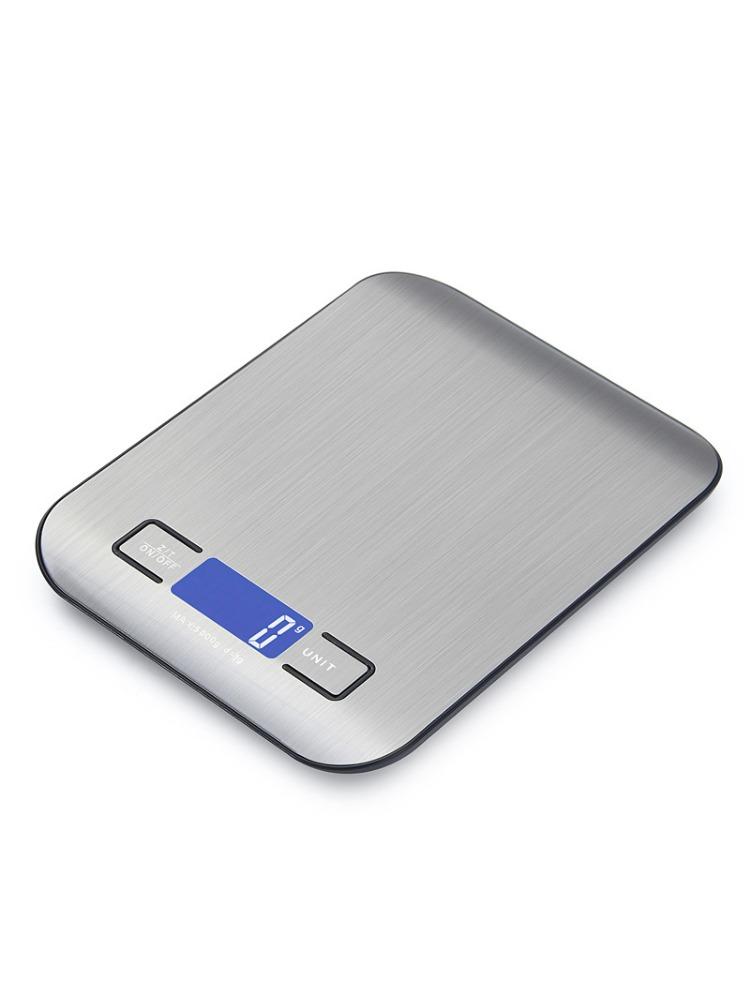 Kitchen Electronic Scale Charging Stainless Steel Electronic Scale Household Food Baking Gram Kitchen Scale (as the picture,5Kg)