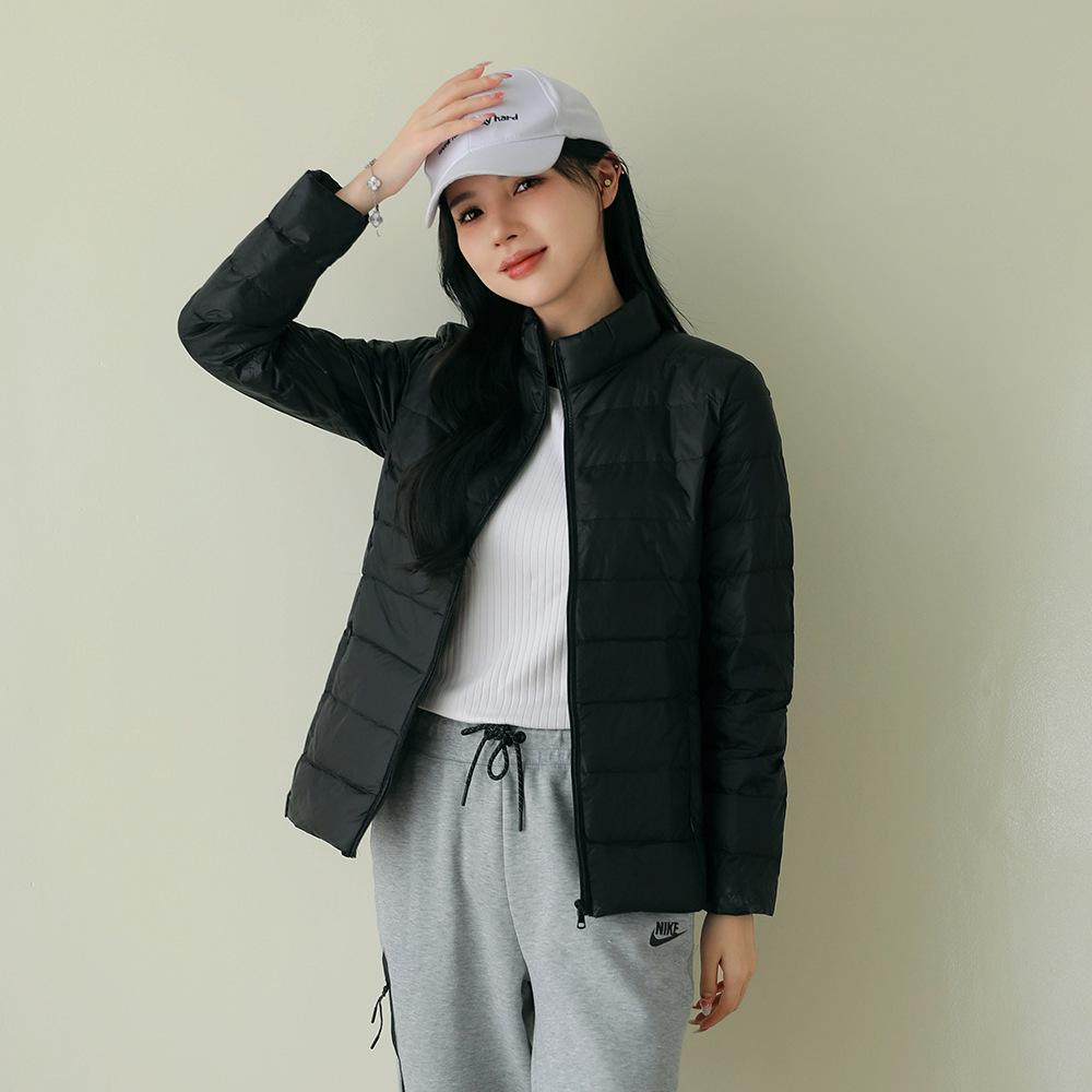 Women Short Slim Fit Puffer Jackets Spring Female Ultra Lightweight Packable Warm Coat Portable Outwear Coats