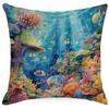 Colorful Marine Life Shell Pillowcase Summer Holiday Beach Hotel Decorative Cushion Cover