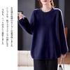 Knit Long Pullover Loose Plus Sizes Perfect for and Winter [OGCPWYQZ] Women's Sweater, Sleeve, Pearl-Decorated Top, Fit, Available, Warm, Stylish,