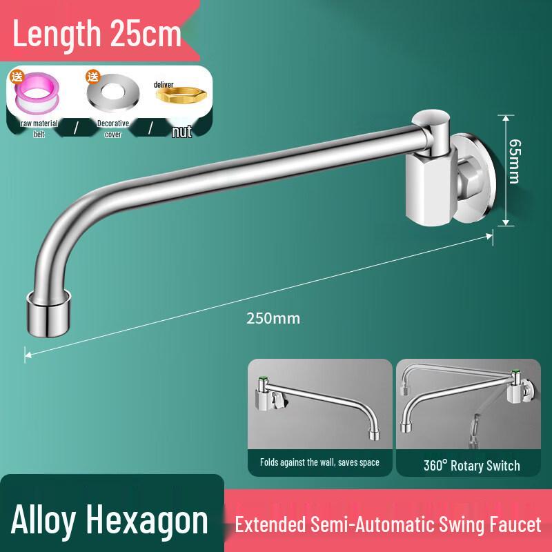 Commercial Kitchen Single Cold Deck Mount Swing Faucet