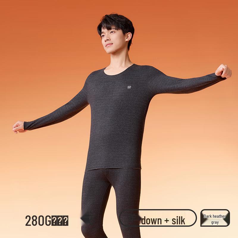 MIIOW Men's Thermal Underwear Set (Cashmere & Silk Blend)