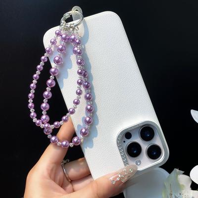 Dahua Pearl DIY Phone Chain High-End Feel Phone Chain with Spacer Beads Lanyard Wrist Exquisite Bag Pendant