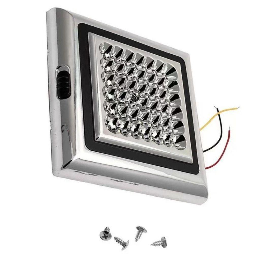 Durable Reading Light Chrome Housing Vehicle Trunk Ceiling Lights Ceiling Dome Light RV