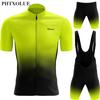 Phtxolue Ensemble Vélo Pro Hommes Femmes Vêtements de Cyclisme Respirant Anti-UV Vélo VTT Vêtements pour Vélo de Montagne Ensembles de Maillots de Cyclisme Kit