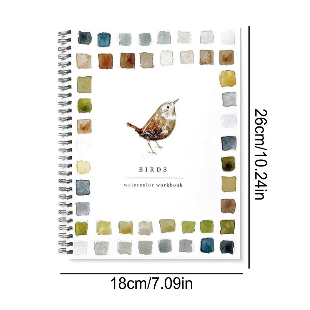 

Watercolor Workbook Beginner-Friendly Watercolor Drawing Set Water Color Books Kit With Brush For Kid Boys Girls Child Adults