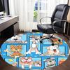 1PC Dogs Pets Office Round Area Rug, Mat Suitable For Office, Under Office Chairs Bedroom Living Room Home Decor, Room Deco