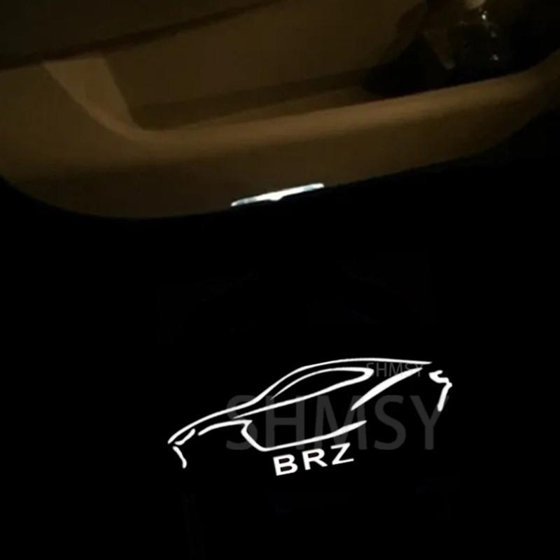 2Pcs LED Car Door Welcome Lights Projector Courtesy Lamp Styling Accessories For BRZ 2012 - 2015 2016 2017 2021 2022 2023 2024