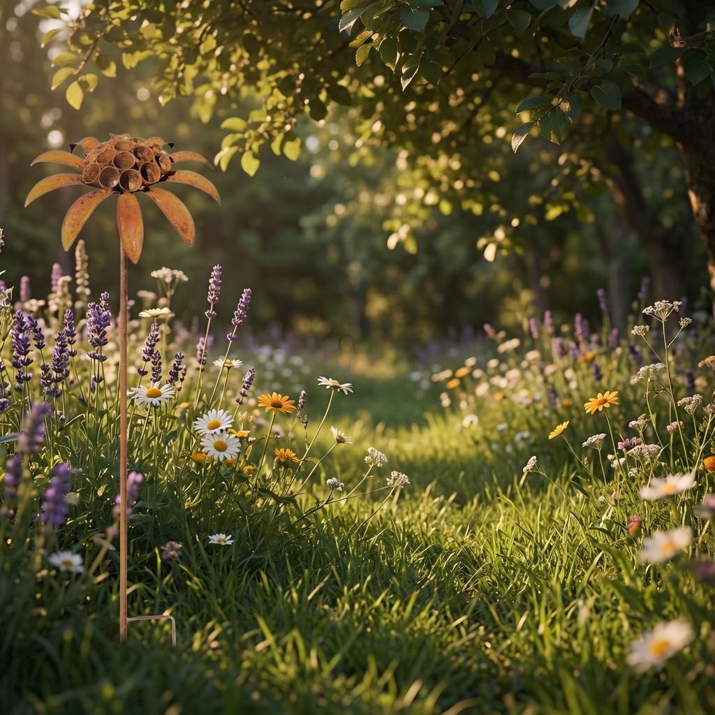 Schmiedeeisen Hof Garten Wiese Dekorative Bodenstecker