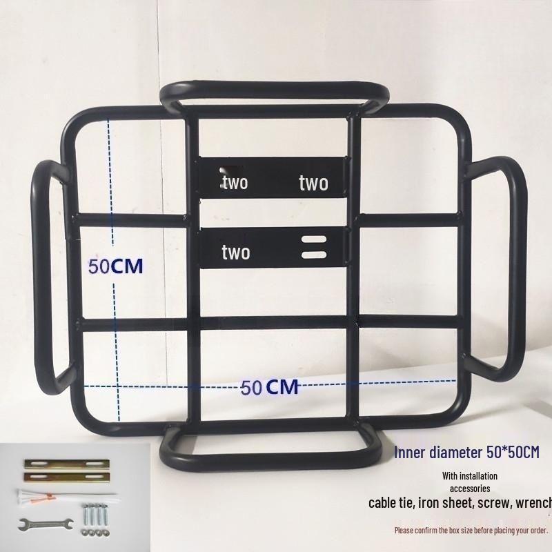 Electric Motorcycle Rear Rack for Food Delivery - Insulated Box Bracket