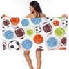 Basketball Beach Towel, Basketball Beach Towels for Children Bath Towels Towel Bathroom Large Sports Sand Towel for Soccer Fans