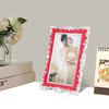 6in Decorative Photo Frame Plastic Photo Display Frame Tabletop Design Picture Frame  For Study