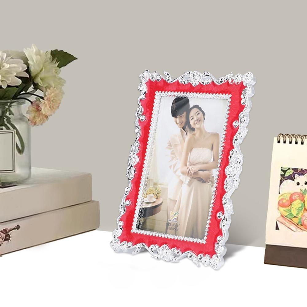 6in Decorative Photo Frame Plastic Photo Display Frame Tabletop Design Picture Frame  For Study