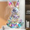 1 Piece Rainbow Colored Crystal Bunny, Suitable for Home and Office - Perfect for Easter Bunny Home Decoration Accessories