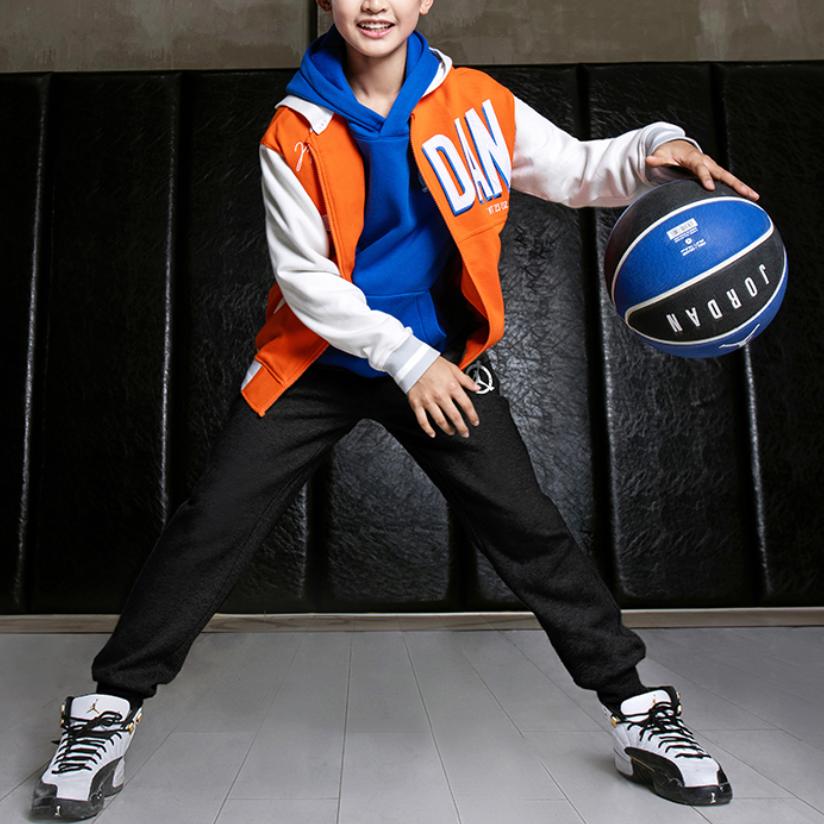 Jordan Kids Letter Logo Pattern Printed Knit Jacket Kids jackets Light-Grass-Orange FJ6406-891