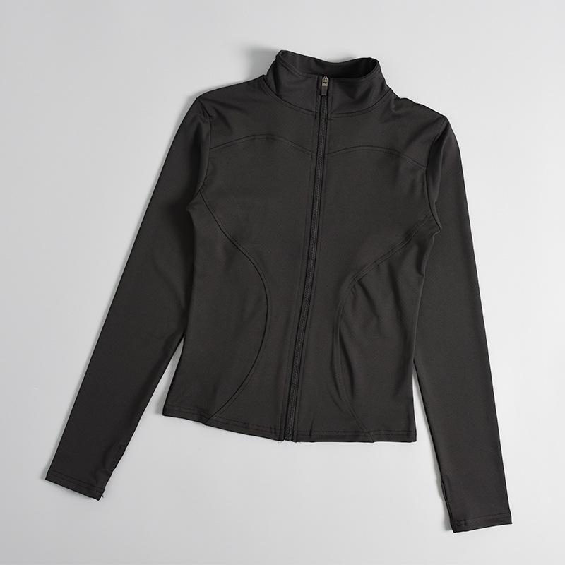 

Женская быстросохнущая утягивающая фитнес-куртка - Длинный рукав, защита от солнца, плотная посадка для бега, йоги и спортивных тренировок. Medium