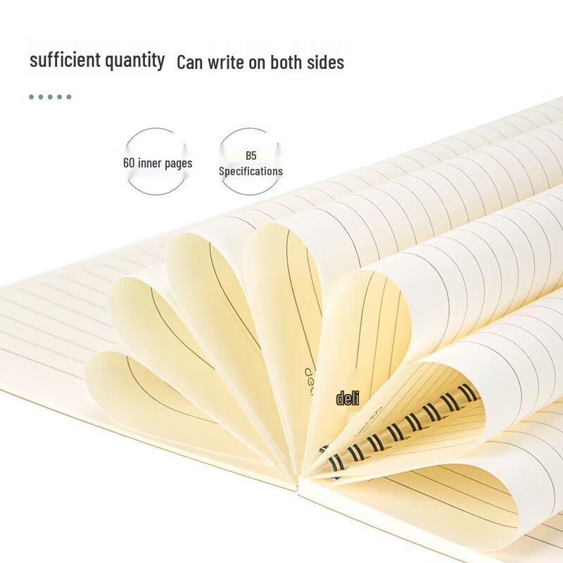 Deli LA560-06 A5 Lined Spiral Notebooks (24 Pack)