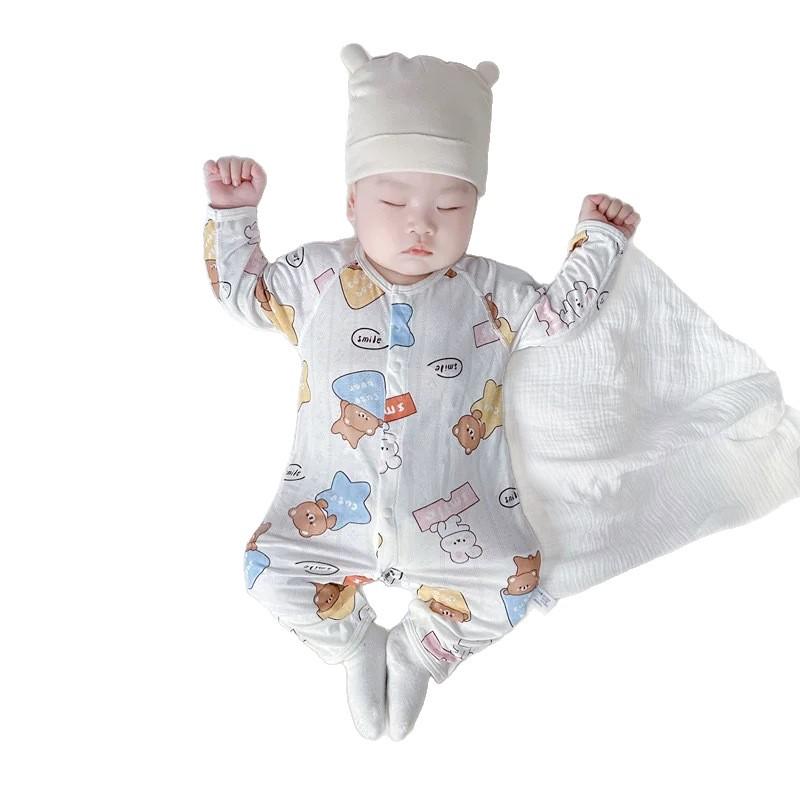 Summer Newborn Bamboo Jumpsuit - Thin, Long Sleeve Pajamas Romper
