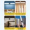 USB Rechargeable Desk Lamp Eye Protection Magnet Adsorption Reading Night Light Stepless Dimming Digital Clock Charging Lamp