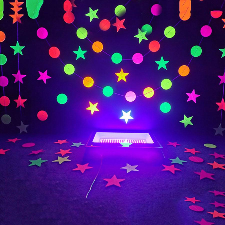 50W 100W UV LED Black Light with Switch Plug Outdoor Ultraviolet Blacklight Flood Light for Aquarium Stage Party Supplies Decor